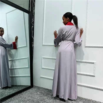 Pluss Suurus Naised Ramadan Eid Abaya Seal Kaftan Dubai Kimono Jakk Moslemi Kleit Kauhtana Türgi Islami Riided Türgi Arabes Mujer