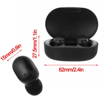E6S TWS Bluetooth Kõrvaklapid Juhtmeta Kõrvaklapid 5.0 LED Display Nuppu Kontrolli Earbuds Veekindel Müra Tühistamises Peakomplekt PK A6S