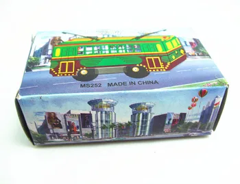 [Naljakas] Täiskasvanud Kollektsioon Retro likvideerida mänguasi Metallist Tina liikuva trammi-bussi auto mudel Mehaaniline Kellavärk mänguasi näitajad mudel lapsed kingitus