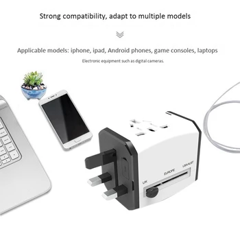 Universaalne Maailma Pistikupesa International Travel Charger Adapter Teisendada Vooluvõrku Ühendage USB TYPE-C Ipone12