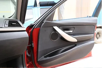 4tk Reaalne Carbon Fiber Auto Interjööri Muutmist Ukse Kõlar Ringi Sisekujundus Kleepsud BMW 3 4 Seeria F30 F33 F36 2013-2019