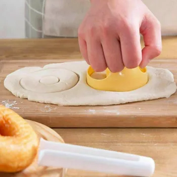 Donut Hallituse söögi ABS Kook Hallituse Küpsetamine Bakeware Hallituse Magustoidud Leib Tööriistad Tegija Köök Kook Dekoreerimiseks Küpsetamine Lõikur F6H4