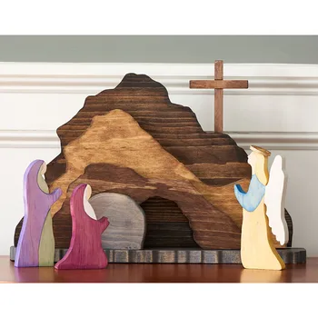 #Puust Kristuse Seatud Puidust Seimi Lastesõim, Kristuse Stseen Montessori Inspireeritud Wedd Montessori Inspireeritud Wedd Home Decor Pulm