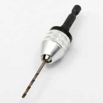 0.3-6.5 mm Hex Varre Võtmeta avamis-ja Padrunid Adapter Drill Bit Kiire Muutus Juhi Hex Varre Adapter Converter Kuusnurkne Käepide CD