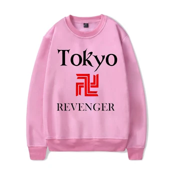 Tokyo Revengers Crewneck Dressipluus TOKYO MANJI GANG Streetwear Sümbol Prindi Ülepaisutatud Naiste Pusad Harajuku Anime Riided