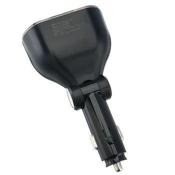 12-24V 2-Tee Auto sigaretisüütaja Pessa Splitter 2.4 A+QC3.0 Dual USB-Pordid Laadija Power Adapter Auto Elektroonika Tarvikud