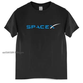 SpaceX Tshirt Ruumi X Logo T-Särk Meeste Populaarne O-kaeluse Poiss Pluss Suurus tshirt uus mood riided Tilk Laevandus