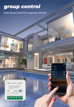 16A DIY WiFi Smart Valguse Lüliti Universaalne Kaitselüliti Taimer Juhtmeta Kaugjuhtimispult Töötab Alexa Google ' i Kodu Smart Home