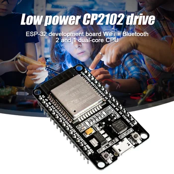 ESP-32 Arengu Pardal 2.4 GHz Wireless WiFi Bluetooth Dual Core CPU Madal energiatarve CP2102 Antenn Moodul Juhatus