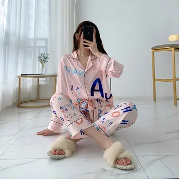 Uus lihtne ja õhuke vabaaja pidžaama kodu riided naiste sexy sleepwear naiste pidžaama