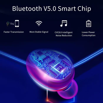 TWS Traadita Bluetooth-5.0 tõsi, stereo Kõrvaklapid K11 Bluetooth-Peakomplekti In-ear Mikrofoniga Stereo Earbuds Telefoni Tablett