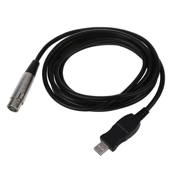 USB Isane, 3-Pin XLR Naissoost Mikrofon MIC Stuudio Audio Link Kaabel