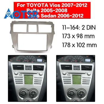 2 din Raadio Sidekirmega jaoks, Toyota, et rikuti 2007-2012 Paigaldus Kriips Komplekt Raami Adapter CD