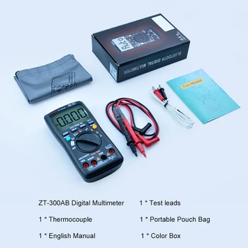 BSIDE ZT-300AB Juhtmevaba Digitaalne Multimeeter True RMS Manual/Auto Ulatudes 6000 Loeb DMM Pinge Mahtuvus Temp Amp Oomi Diood