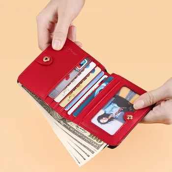Ultra õhuke nahast Mini Rahakott meeste ja naiste lühike mood lukuga lukk kaardi kott mündi raha tasku kõrge hinne paar Rahakott