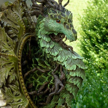 Metsa Dragon Vaik Kujud Seina Decor Kodus Sise-ja Välistingimustes Terrass, Veranda Dragon Armastavad 15x15cm ALS88