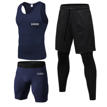 2021 Uus Meeste brändi Spordi Püksid Komplekt Lühikesed varrukad hingav T-särk ja lühikesed püksid vabaajarõivaste Meeste korvpalli koolitus ülikond