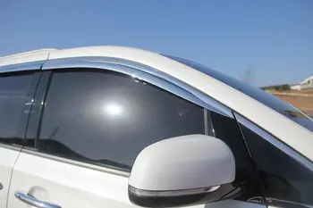 ABS Kroomitud plastikust Akna Visiir Vent Tooni Päike Rain Guard auto tarvikud KIA Carnival-2020