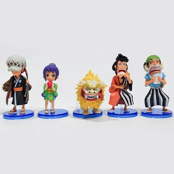 10 Tk One Piece Anime Väike Joonis Mänguasi Monkey D. Luffy Nami Gacha Auto Kook Officee Mudel Lapsed Kingitus Kogumise Teenetemärgi 2021
