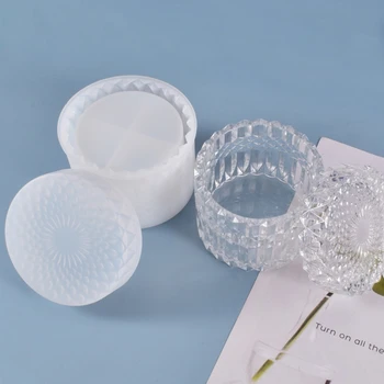 1 Komplekt Ring Ladustamise Kasti Casting Silikoonist Vormi DIY Crafts Konteineri Puhul Ehted Kaunistused Crystal Epoksüvaik Hallituse
