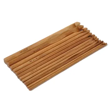 12tk Kampsun kudumine Ümmarguse Bambusest Käepide heegelnõelad Sile Jutustama Nõela Käsitöö Edendamine