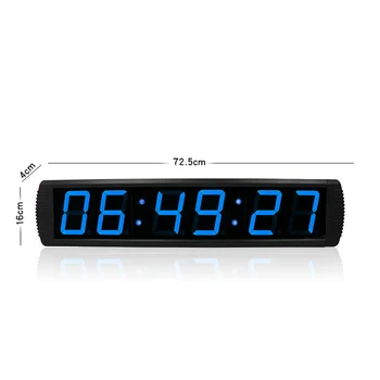 4 tolli LED clock display digital clock seinale paigaldatud multi-värviline countdown ajastus