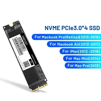 OSCOO ON900A PCIe NVME SSD 256GB/512 GB/1TB Solid State Drive Macbook 2012-2018 A1369 A1465 A1466 A1502 Sülearvuti