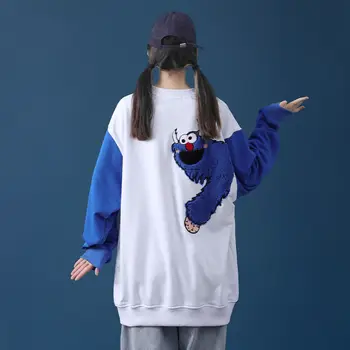 Korea versioon laisk stiilis pullover on mees-ja naissoost üliõpilaste lahtised varasügisel paarid niši disaini mõttes top trend