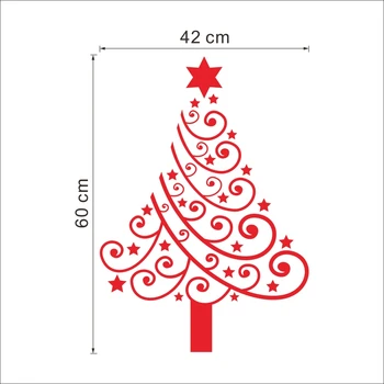Häid Jõule vinüül puu, Seina Kleebised eemaldatav Jõulud Decal kodu kaunistamiseks Eemaldatavad kleebised xmas24 uue aasta kingitus