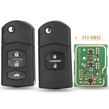 Kutery 2/3 Nupud Asendamine Smart Remote Auto Võti Fob 315Mhz Jaoks Mazda 3 5 6 MX3 MX5 MX-5 MX6 RX8