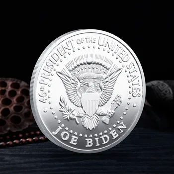 46. Ameerika Ühendriikide President Joe Biden 2021 Suveniiride Mündi In God We Trust Laekuva kullatud mälestusmünte