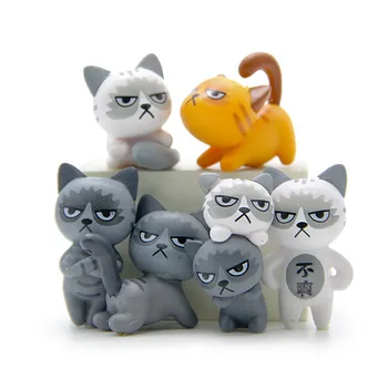 Armas kawaii kassi multikas liikuvad nukud liikuvad nukud naljakas kass nukud creative desktop teenetemärgi kingitused