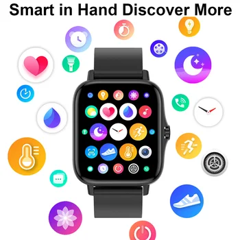 1.7 Tolline HD Full Touch Smart Watch Mehed BT Kõne -, vererõhu -, Südame Löögisageduse Fitness Tracker Smartwatch Naised Muusika Kontrolli