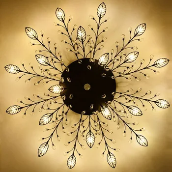 Ameerika Riigis Retro Crystal Droplight Lühter Puu Haru Ilu Ripats Lamp elutuba Restorani, Hotelli Kaasaegse AC