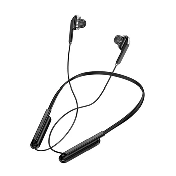 Veekindlad Kõrvaklapid Juhtmeta Bluetooth-ühilduvad Kõrvaklapid Rippus Kaelas Metallist Magnet Stereo Peakomplekt Koos Mikrofoniga Müra Vähendamine