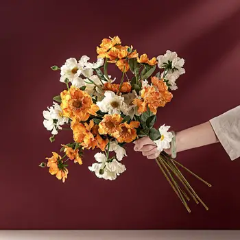 1 tk Silk Flower Simulatsiooni Kunstlik Chrysanthemum Pulmad Centerpieces Kodu Tabel Õie Kaunistamiseks
