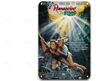 Romancing The Stone (1984) Uus Klassikaline Metallist Tina Märke Filme Pesu Tuba Decor Seina Kaunistused elutuba 8x12
