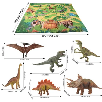 50TK Loomade Maailma DIY Dinosaurus Mudel Mänguasjad Mängu Matt Tegevus Arvandmed ehitusplokid Mänguasjad Dinosaur Park Tellised Komplekt