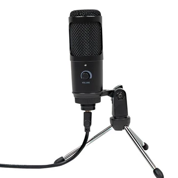 USB-Kondensaator Mikrofon Arvuti PS4 Mängu Salvestus Mikrofoni Juhi-Tasuta Plug and Play Desktop Mikrofon