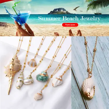 Boho Conch Shell Kaelakee Mere Beach Shell Keti Ripats Kaelakee Naiste Collier Femme Shell Kauri Suvel Ehted Kaunistused