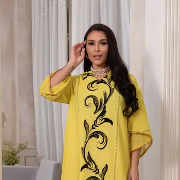 Eid Mubarak Abaya Dubai Türgi Abayas Moslemi Hijab Kleit Aafrika India Maxi Kleidid Naistele Islam Kauhtana Maroko seal kaftan Rüü