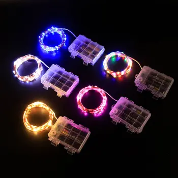5m/10m/20m Aku Pidulik Vask String Valgus puldiga Veekindel LED-Haldjas Valguse Poole Jõulud Aia Kaunistamiseks