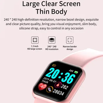 GIAUSA Roosa Naiste 2021 Uus pulsikell Smart Watch Meeste Une Tervise Sport Tracker Naiste Smartwatch android ja ios