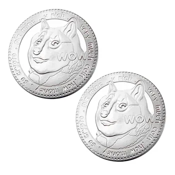 2021 Uue Kollektsiooni kullatud Doge Münte, Kuld Dogecoin Mälestusmündid Pinnatud Doge 2PC kullatud Doge mälestusmünte