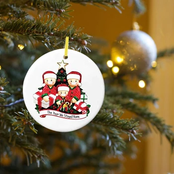 Uus Aasta Jõulupuu Rippuvad Kaunistused Meil Jäi Koju Ornament DIY Isikupärastatud Loomingulised Pere Ripats