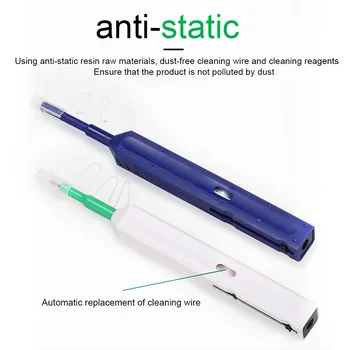 2pcs/set Smart Cleaner Push Tüüpi Ferrule Pesa 180 Kraadise Pöörde Fiber Optic Cleaning Pen antistaatik Vaik Multifunktsionaalset