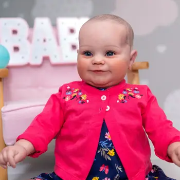 60CM Originaal Maddie rasva baby Suur nukk bebe uuestisündinud Väikelapse Tüdruk Käsi-Joonis Juuksed 3D Naha Toon Veenides päris beebi suurus
