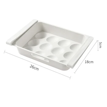 1TK Külmik Ladustamise Kasti Plastikust Muna Ladustamise Köök Väljas Pikniku 18 Grid Konteiner Multifunktsionaalne Crisper Korraldajad