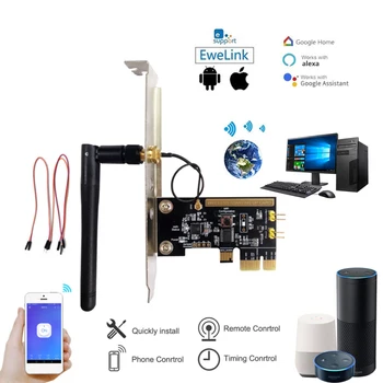 Arvuti Remote Boot Kaardi EWeLink APP Kaugjuhtimispult Traadita WIFI Lülitage Arvuti Alexa Google ' i Kodu Smart Switch Turn