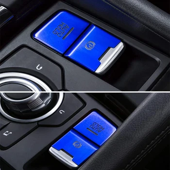 Auto Elektrooniline Käsipidur Multimeedia Nuppu katteraam Sisekujundus jaoks Mazda 3 Axela CX5 6+ Center Console Nuppu Kleebis